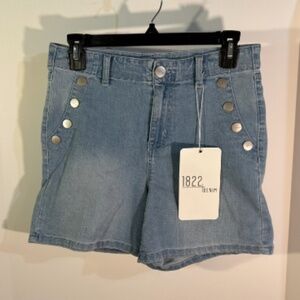 1822 Denim Vintage Denim High Rise Sailor Lizzy Shorts Size 4/27 - NWT